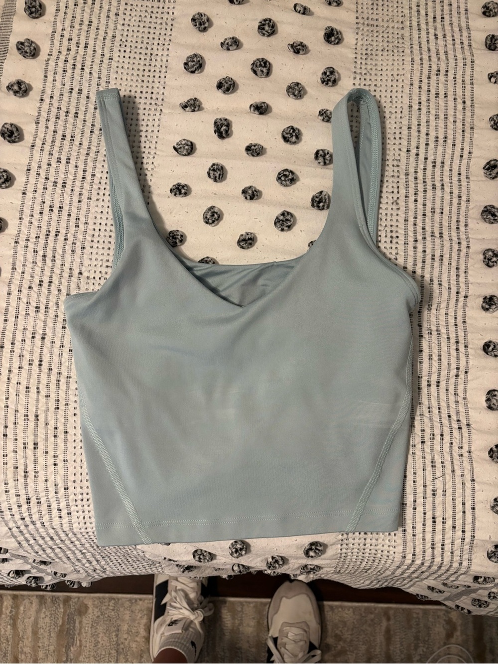 Gilly Hicks Recharge Light Blue Cropped Tank Top